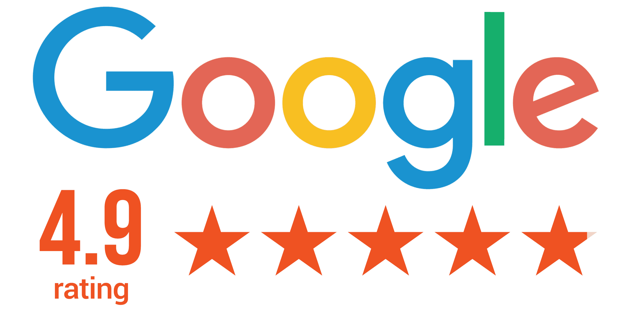 google 4.9 rating 